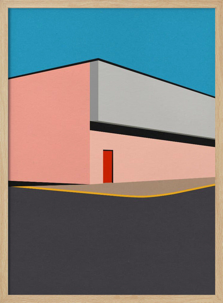 Warehouse Illustration Poster