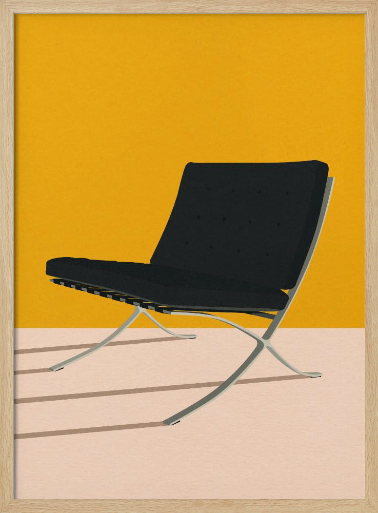 Barcelona Chair By Mies Van Der Rohe Poster