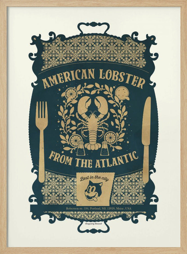 Lobster Baroque Print Poster