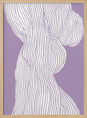 Fibers No 1 (Purple) Poster