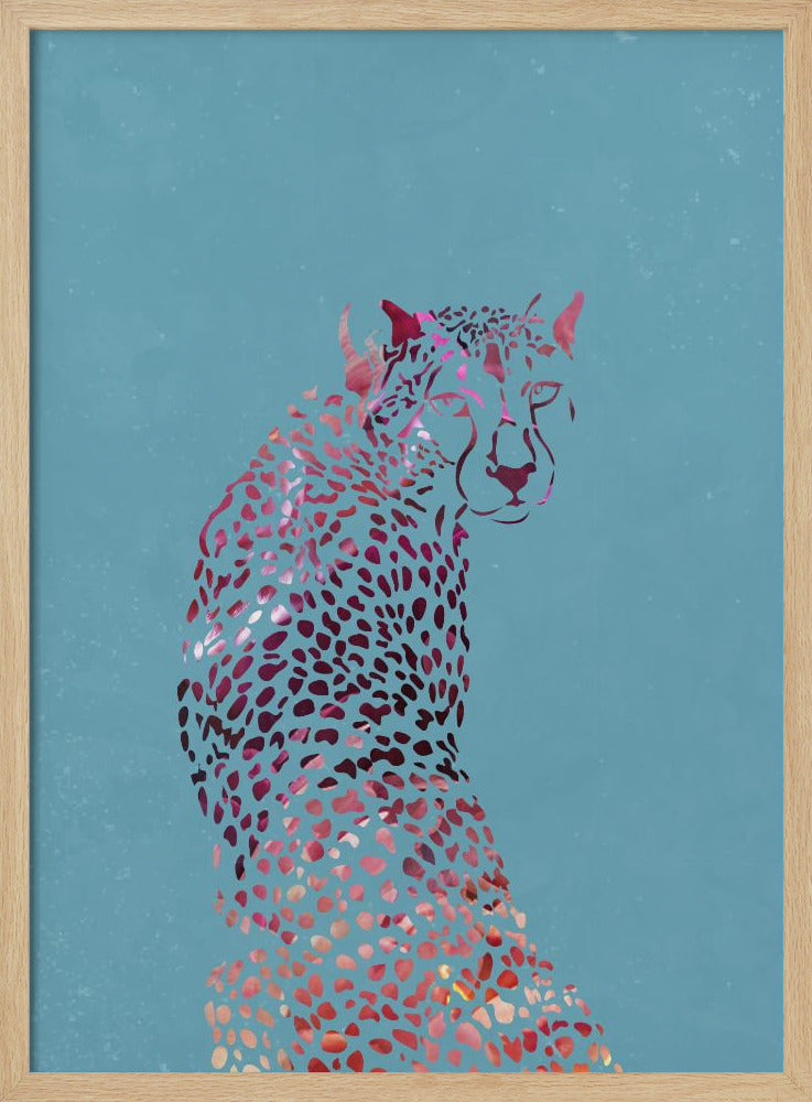 Abstract Cheetah Poster