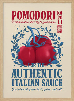 Pomodori Kitchen print Poster