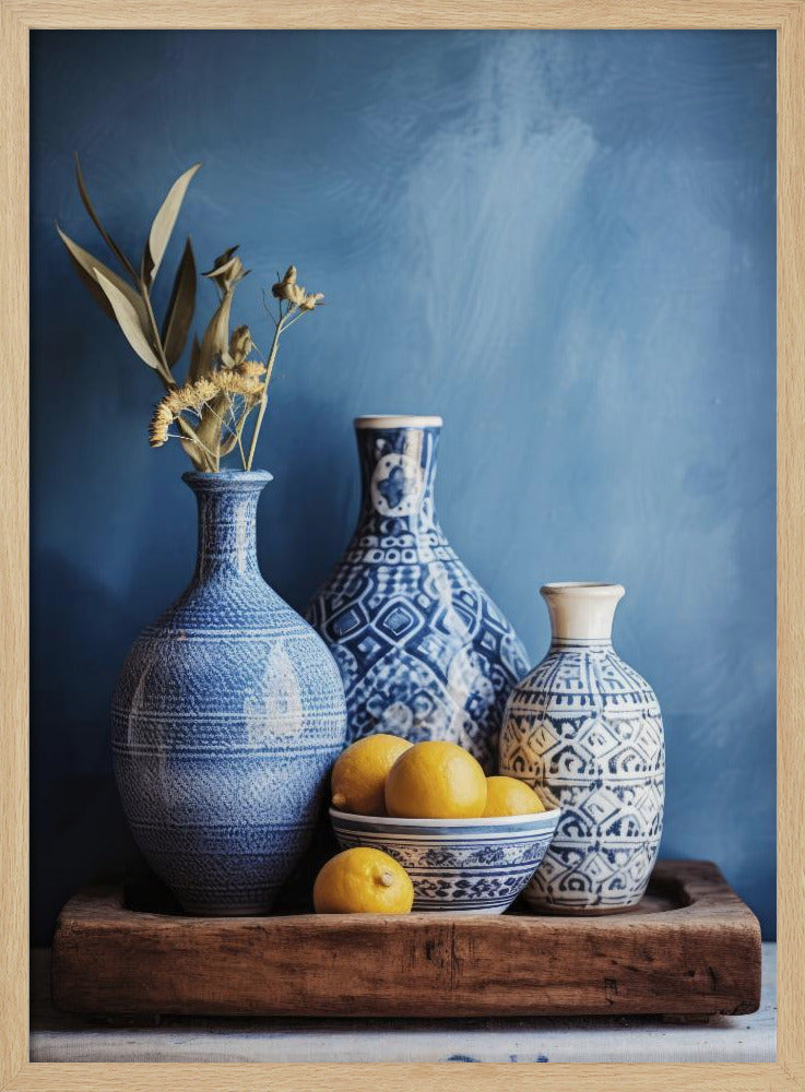 Blue Still Life Poster