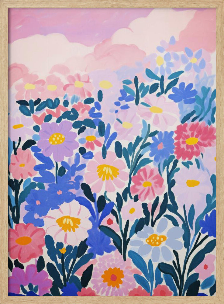 Wild Flower Field Poster