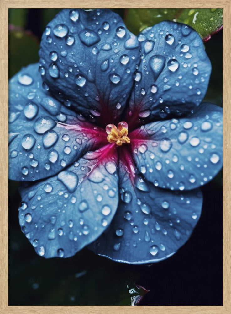 Blue Lagoon Flower Poster