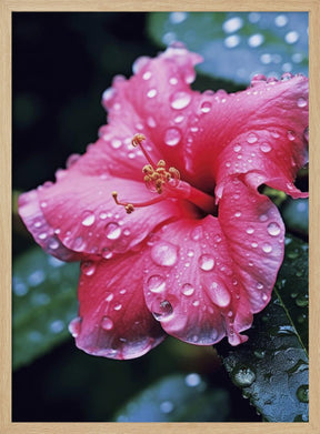 Pink Hibiscus Poster