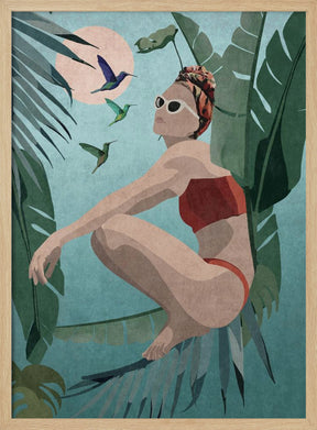 Tropical Blue Poster