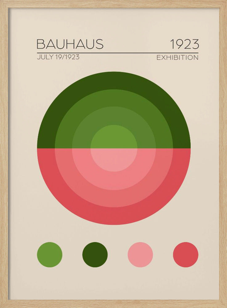 Bauhaus Yesil Daire Poster