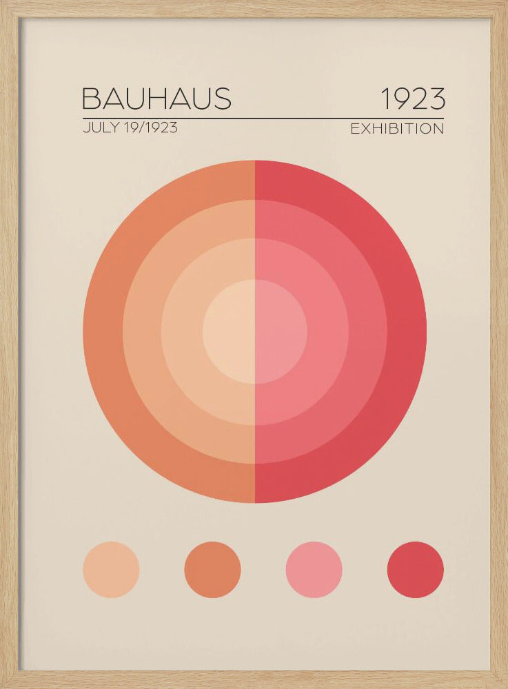 Bauhaus Pembe Daire Poster