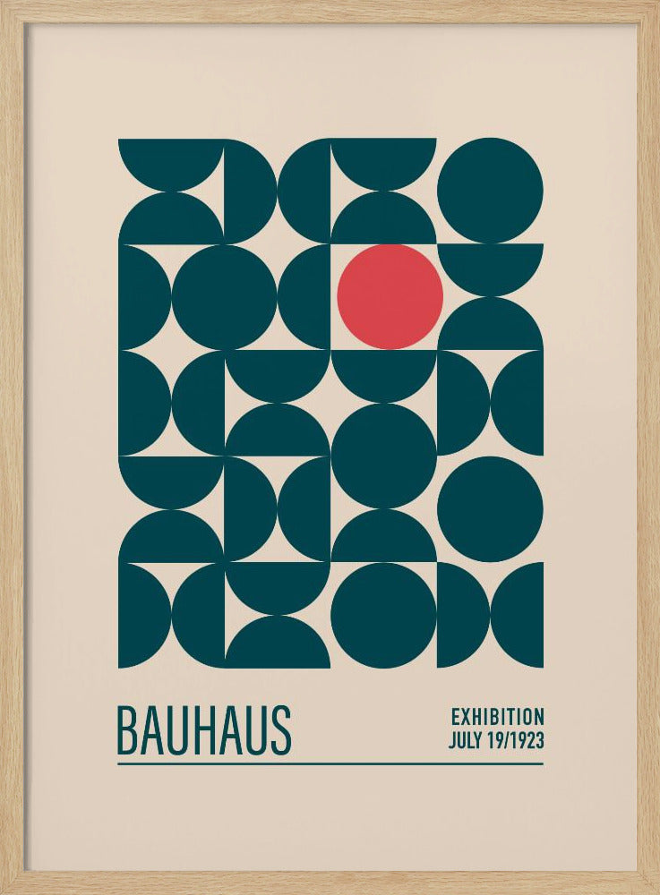 Bauhaus Mavi Kureler Poster
