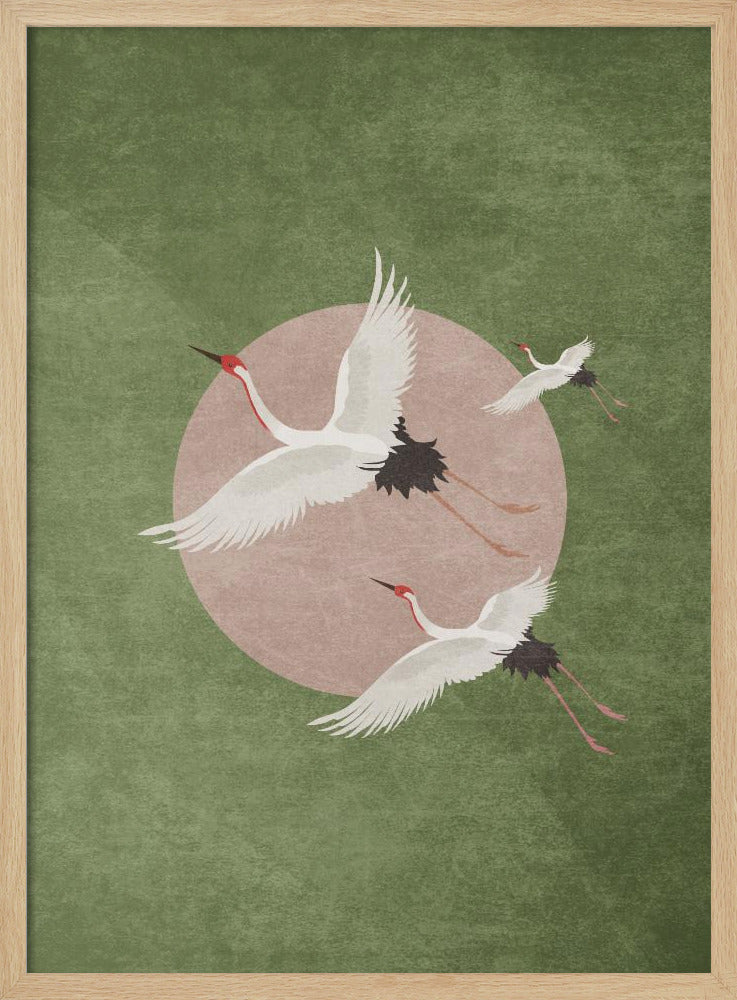 Storks - Forest Green Poster