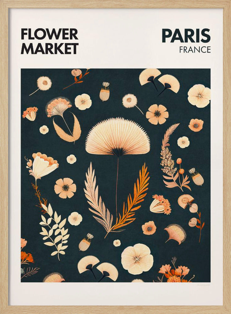 Flower Market - Paris Poster