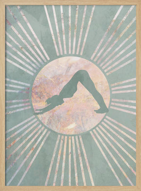 Yoga Boho Sun Green 3 Poster