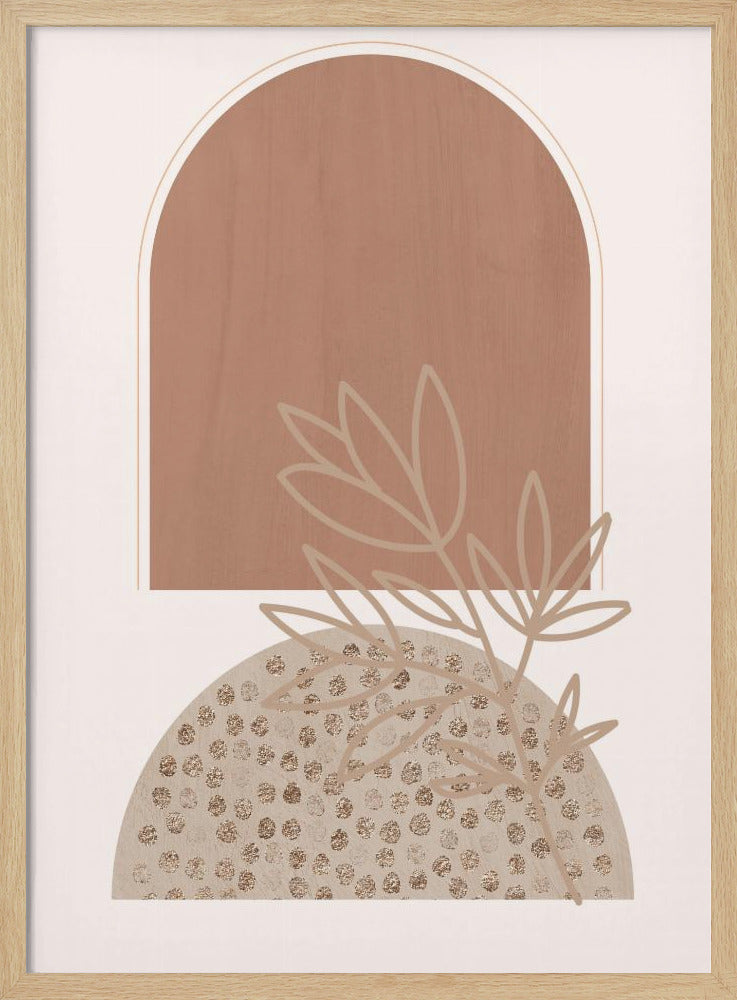 Boho Beige 1 Poster