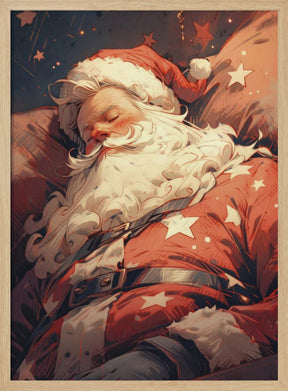 Sleeping Santa Poster