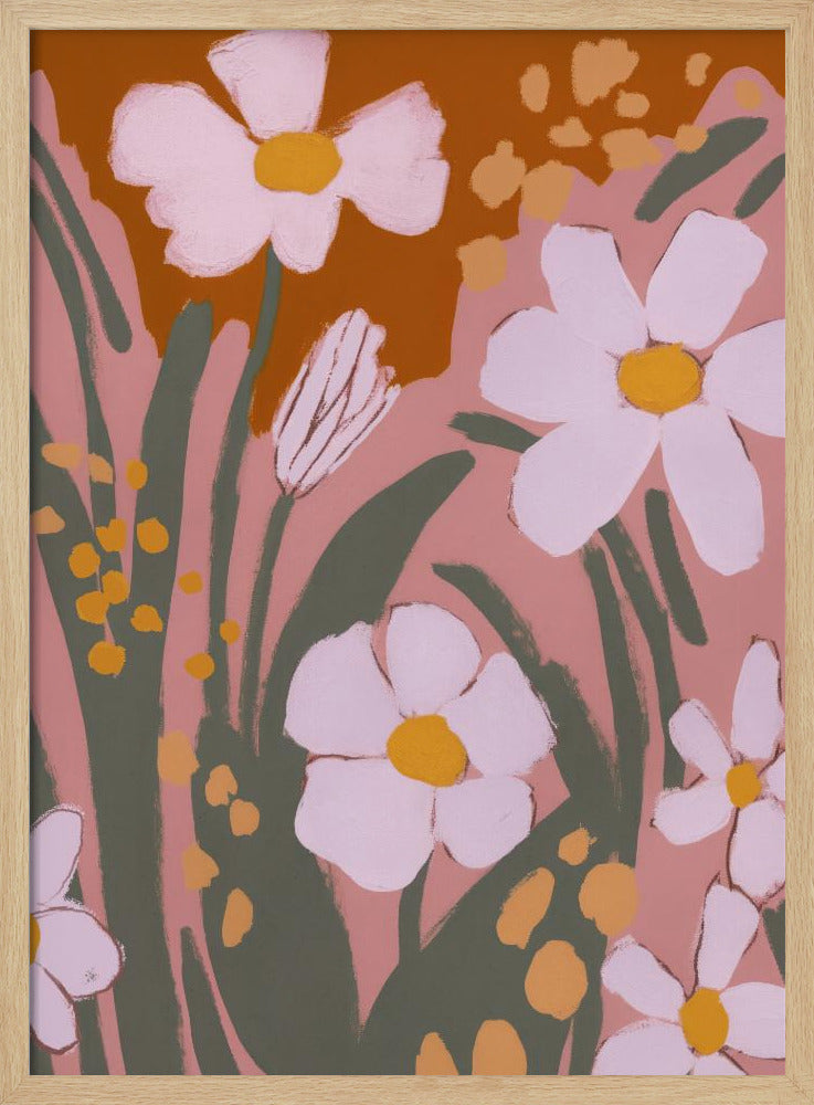 Pastel Flower Impressions No 8 Poster