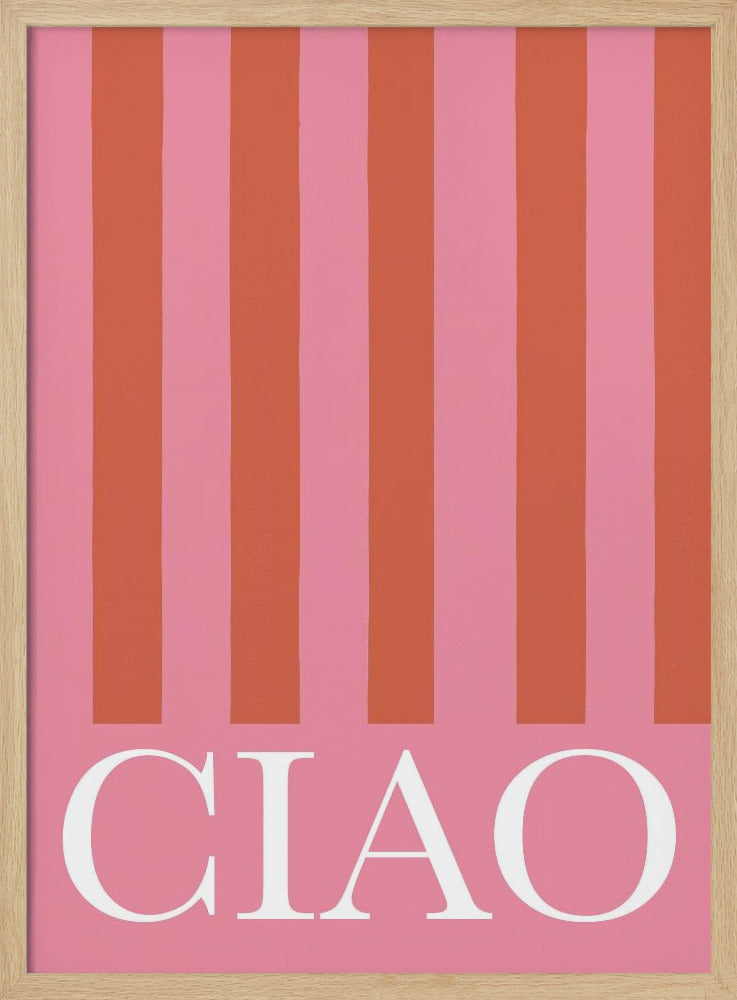 Ciao Stripes Poster