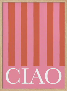 Ciao Stripes Poster