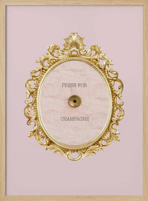 Press for champagne pink Poster