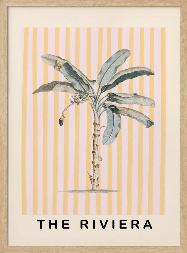 Pink and Yellow Palm Tree Poster