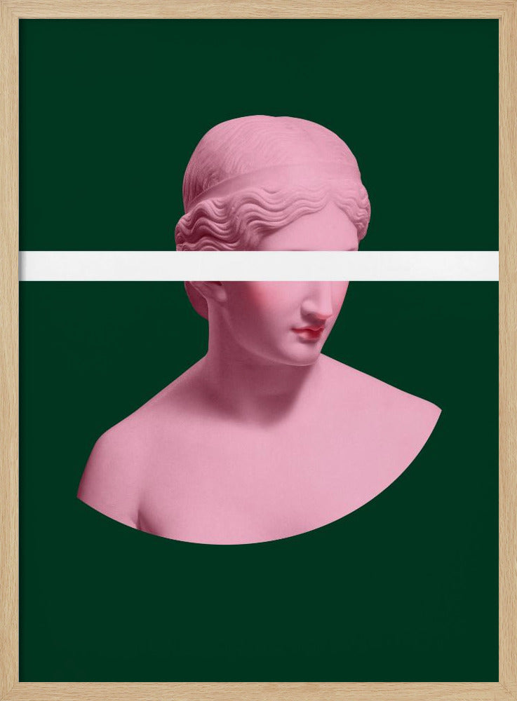 Pink and Green Artemis Poster