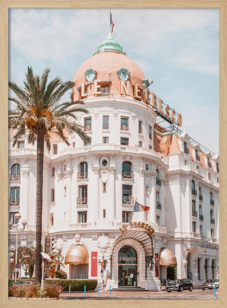 French Riviera Building Poster