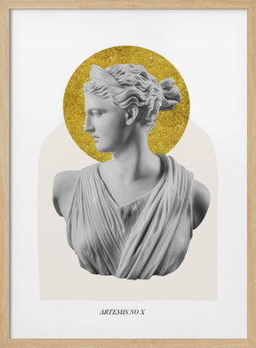 Gold Artemis Goddess Poster