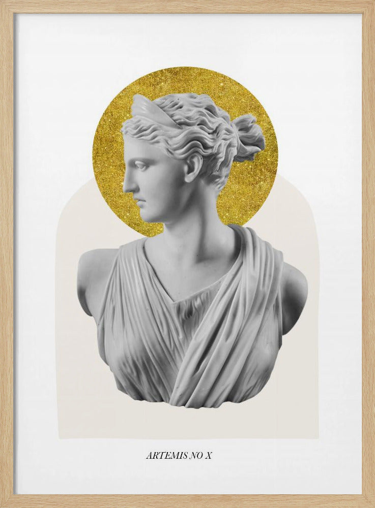 Gold Artemis Goddess Poster