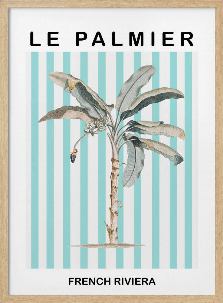 Striped Palm Tree Poster