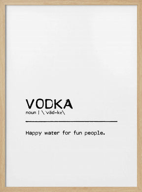 Quote Vodka Fun Poster