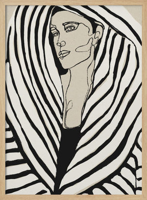 Striped Coat Poster