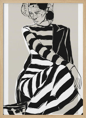 Striped Dress Poster