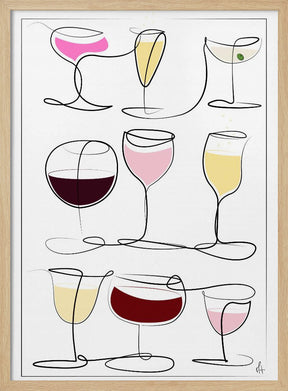 Wine & Drinks Poster