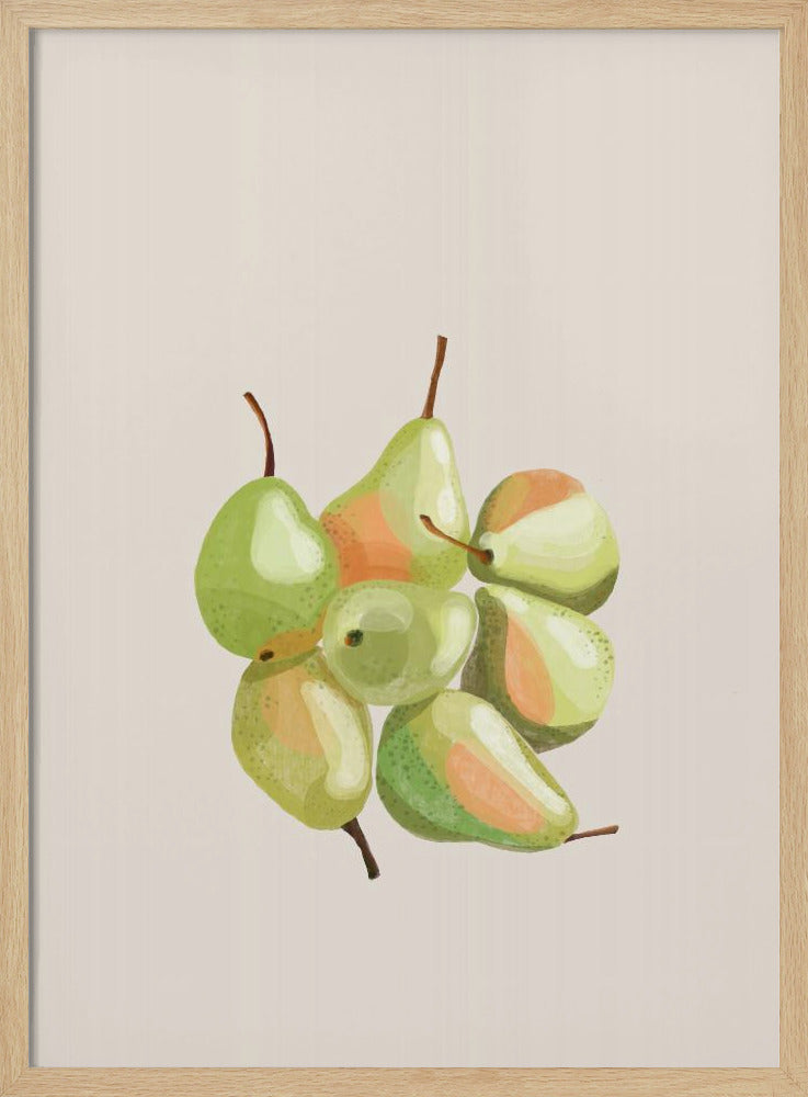 Seven pears Poster