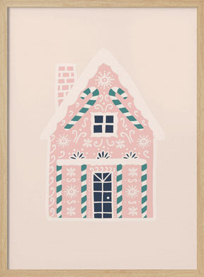 Christmas Gingerbread House Poster