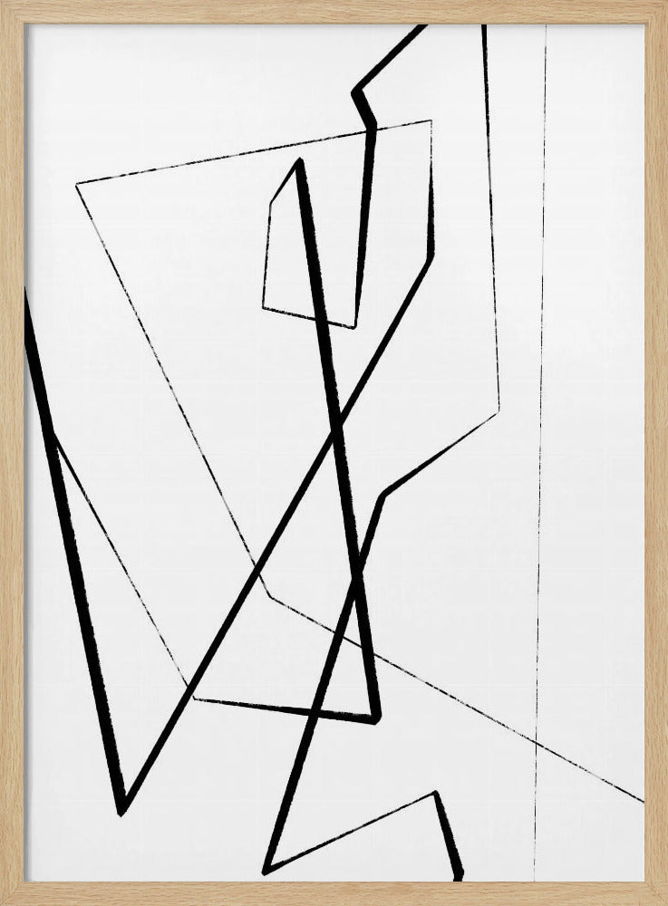 Angular Lines No 4 Poster