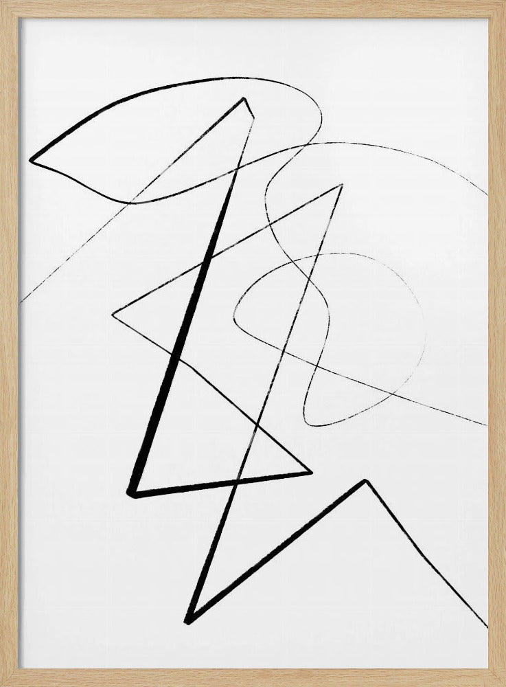 Angular Lines No 6 Poster