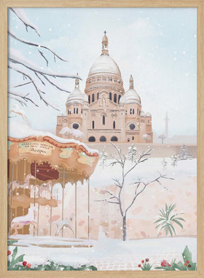 Winter in Paris Poster