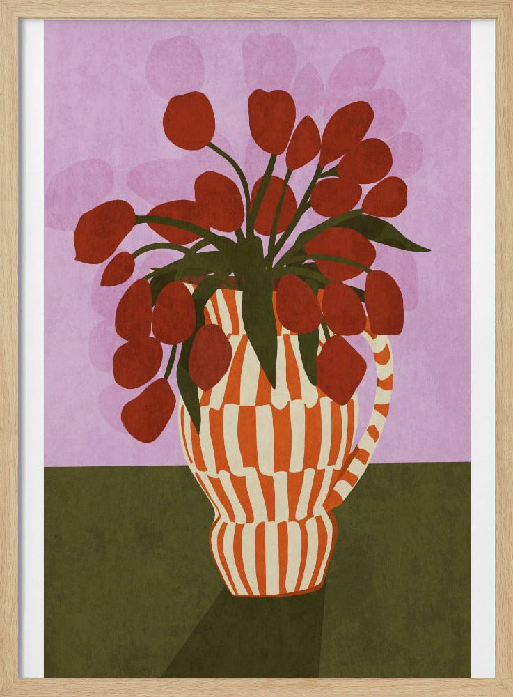 Flower Vase 1ratio 2x3 Print By Bohonewart Poster