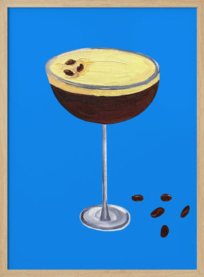 Espresso Martini Blue Poster