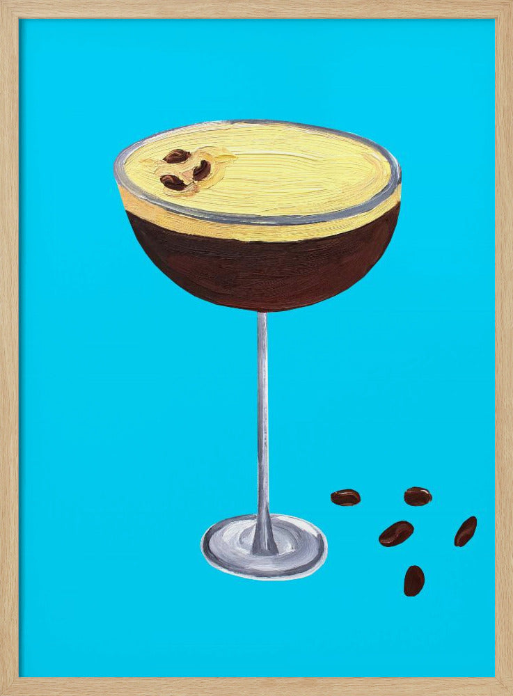 Espresso Martini Sky Blue Poster