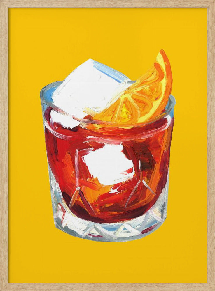 Negroni Sunshine Yellow Poster