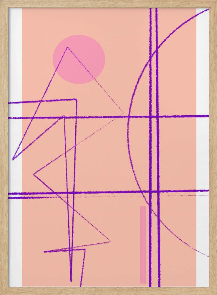 Angular Lines No 14 Poster