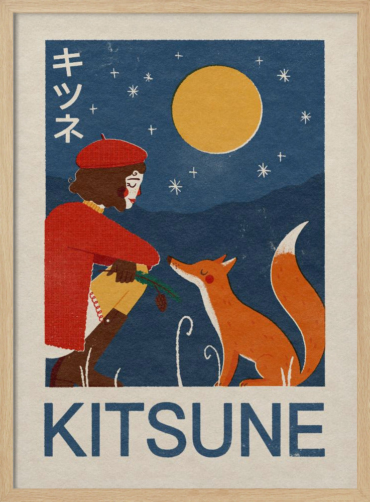 Kitsune Fox Poster