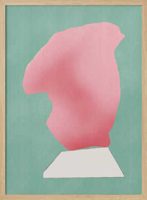 Stone Sculpture In Pink Poster