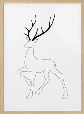 Proud reindeer Poster