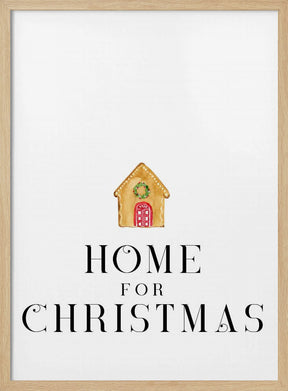 Gingerbread home for Christmas Poster