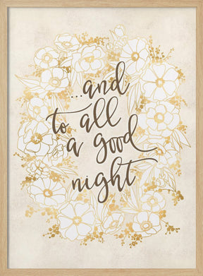 And to all a good night - vintage vanilla Poster