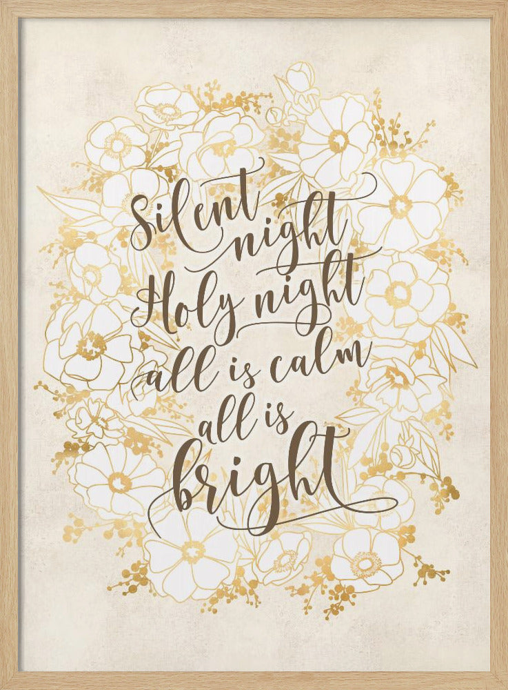 Silent night - vintage vanilla Poster