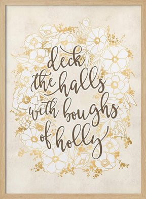 Deck the halls - vintage vanilla Poster